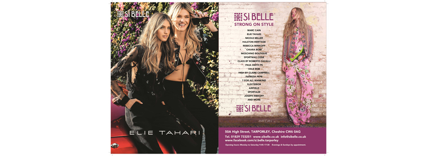 Si Belle advert March 2017 Cheshire Life