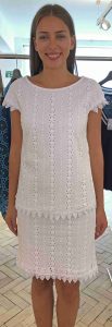 Laurel white lace summer dress